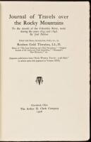 Journal of Travels Over the Rocky Mountains, to the Mouth of the Columbia River; made during the Years 1845 and 1846