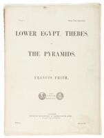 Lower Egypt, Thebes, and the Pyramids