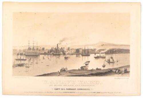 U.S. Navy Yard. At Mare Island, California. Captn. D.G. Farragut, Commanding...