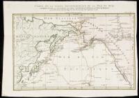 Carte de la Partie Septentrionale de la Mer du Sud, Comprise entre la Californie, les Isles Sandwich le Japon et le Detr. de Behring: tir&eacute;e de la Carte G&eacute;n&eacute;rale Angloise des d&eacute;couvertes du Capitaine Cook