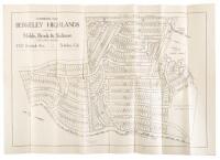 Combined map, Berkeley Highlands. Meikle, Brock & Skidmore Exclusive Agents. 2121 Shattuck Ave., Berkeley, Cal.