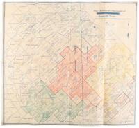 Plat showing Oil & Gas Leases of Gainesville, Texas. Compiled from records of Cooke & Montague Counties, Texas