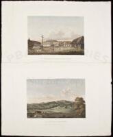 Two engraved views of Monterey, California, from Vancouver's voyage