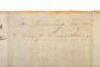 Document signed by William James as Governor of the State of Rhode Island, commission an ensign in the infantry - 6