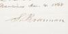 Two manuscript documents pertaining to a bet between Samuel Brannan and H.C. Downing on the outcome of the 1868 Presidential election, one of them signed by Brannan - 9