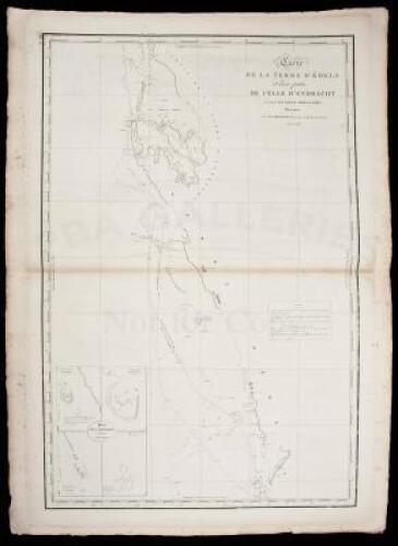 Carte de la Terre d'Édels et d'une partie de cell d'Endracht (a la Nouvelle Hollande)