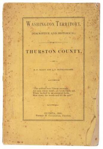 Washington Territory, Descriptive and Historical. Thurston County.