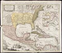 Mappa Geographica Regionem Mexicanam et Floridam Terrasque Adjacentes, ut et Anteriores Americae Insulas Cursus Itidem et Reditus Navigantium Versus Flumen Missisipi et Alias Colonias...