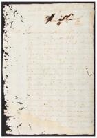 Mid-18th century manuscript manumission document for a 3 year-old boy