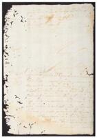 Manuscript document discussing the sale of Luis, an African slave