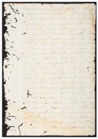 Manuscript manumission document granting freedom to a female slave