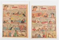 Li'l Abner. Lot of Ten Color Sunday Strips