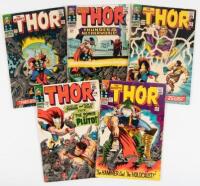 Thor Nos. 127, 128, 129, 130 and 131: Lot of Five Comics