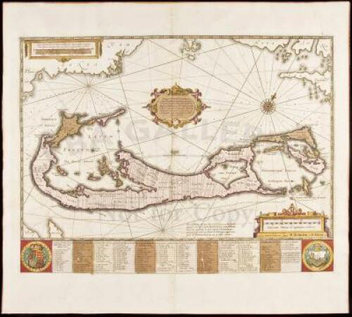 Mappa Æstivarum Insularum, alias Barmudas Dictarum ... Accurate Descripta