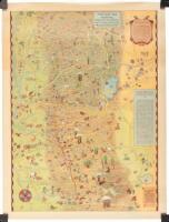 Mother Lode Map Incorporating Mother Lodes of California and Nevada, Scenes of the "Romantic Days of Gold"