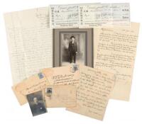 Collection of letters and ephemera related to Yuen Yeck Bow, cook for the W.T Ellis Family of Marysville, California