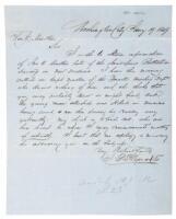 1849 letter asking for information on a soldier killed in the Mexican American War