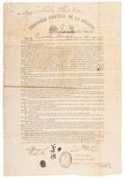 Contract of a Chinese slave/indentured servant in Cuba, in Spanish and Chinese