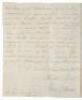 Autograph Letter Signed about Black sailors returned to America from England - 2