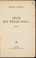 Celle Qui N'&Eacute;tait Plus...[The Woman Who Was No More]