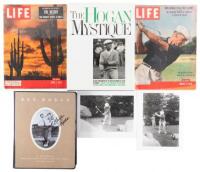 Lot of six Ben Hogan items including two photographs