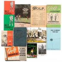 Twelve items of instructional Golf Ephemera