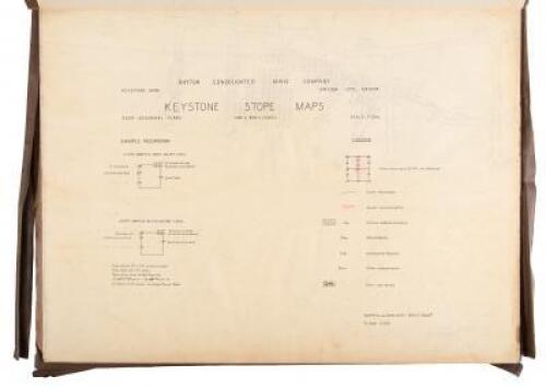 Dayton Consolidated Mines Company: Keystone Mine, Virginia City, Nevada - Keystone Stope Maps, 600 to 800 Ft. Levels