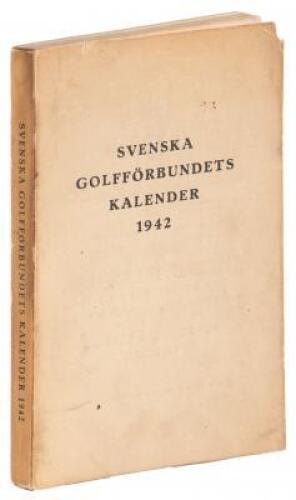 Svenska Golff&ouml;rbundets Kalender 1942 - Swedish Golf Association guide/calendar