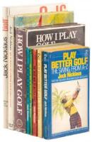 Eight instructional books on Golf by Jack Nicklaus