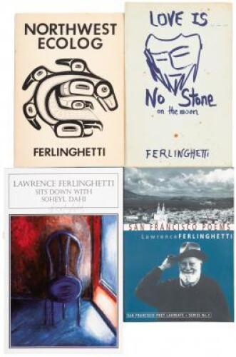 Four titles signed by Lawrence Ferlinghetti