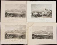 Collection of 124 engraved plates of Chinese scenes - 1 colored
