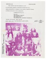 Broadside press release from the Council for the Summer of Love