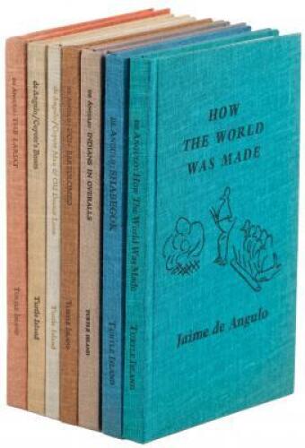 Seven volumes from the Turtle Island Foundation series The Jaime de Angulo Library