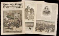 Approximately 400 plates from Harper's Weekly, Illustrated London News, etc., some with hand-coloring