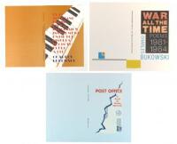 Three cover art flats for Charles Bukowski titles