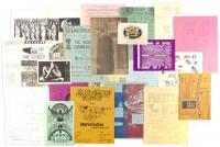 Collection of counterculture handouts from Berkeley in the late 1960s