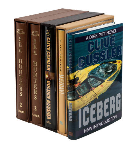 Five volumes by Clive Cussler