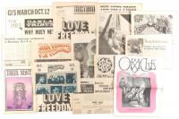 Collection of counterculture tabloids and papers from 1968-1969