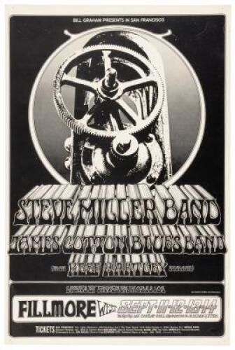 Bill Graham Presents in San Francisco Steve Miller Band / James Cotton Blues Band...Fillmore West Sept. 11, 12, 13, 14