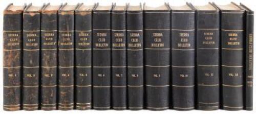 Extensive run of Sierra Club Bulletins, including complete run from 1893 to 1958 in bound volumes; nearly complete run from 1959 to 2021 in original wrappers, missing only 43 issues from that period