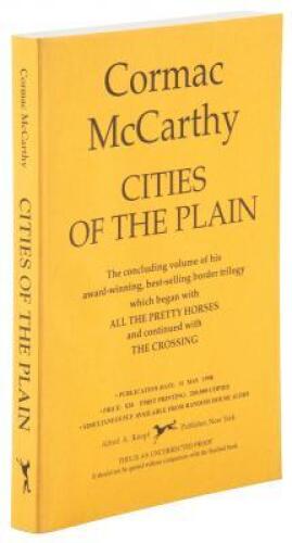 Cities of the Plain - Uncorrected Proof Copy