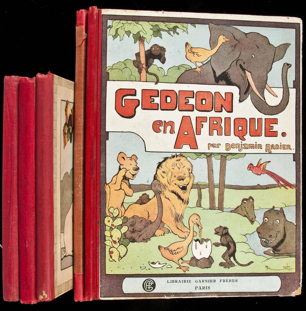 Five illustrated childrens books by Benjamin Rabier