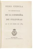 Real cédula de ereccion de la Compañía de Filipinas de 10 de marzo de 1785