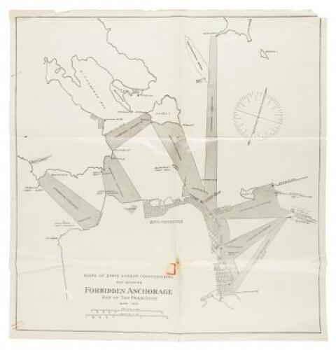 Map showing forbidden anchorage, Bay of San Francisco, Mar. 1910