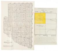 Map of McCurtain County, Oklahoma, + plat of land for sale