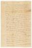 Autograph Letter Signed from a wealthy Kentucky patrician to a freed slave about proving his emancipation