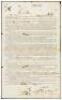 Contract of a Chinese slave/indentured servant in Cuba, in Spanish and Chinese, with his grant of freedom following completion of the contract