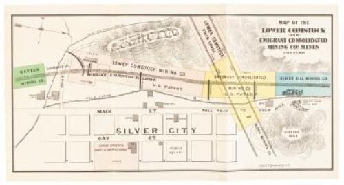 Map of the Lower Comstock and Emigrant Consolidated Mining Co. Mines, Lyon Co., Nev.