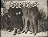 Original photograph of Albert Einstein and two other Nobel Prize winners