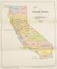 Sheet with six color maps, one of San Francisco, the others of California, showing electoral districts - 6